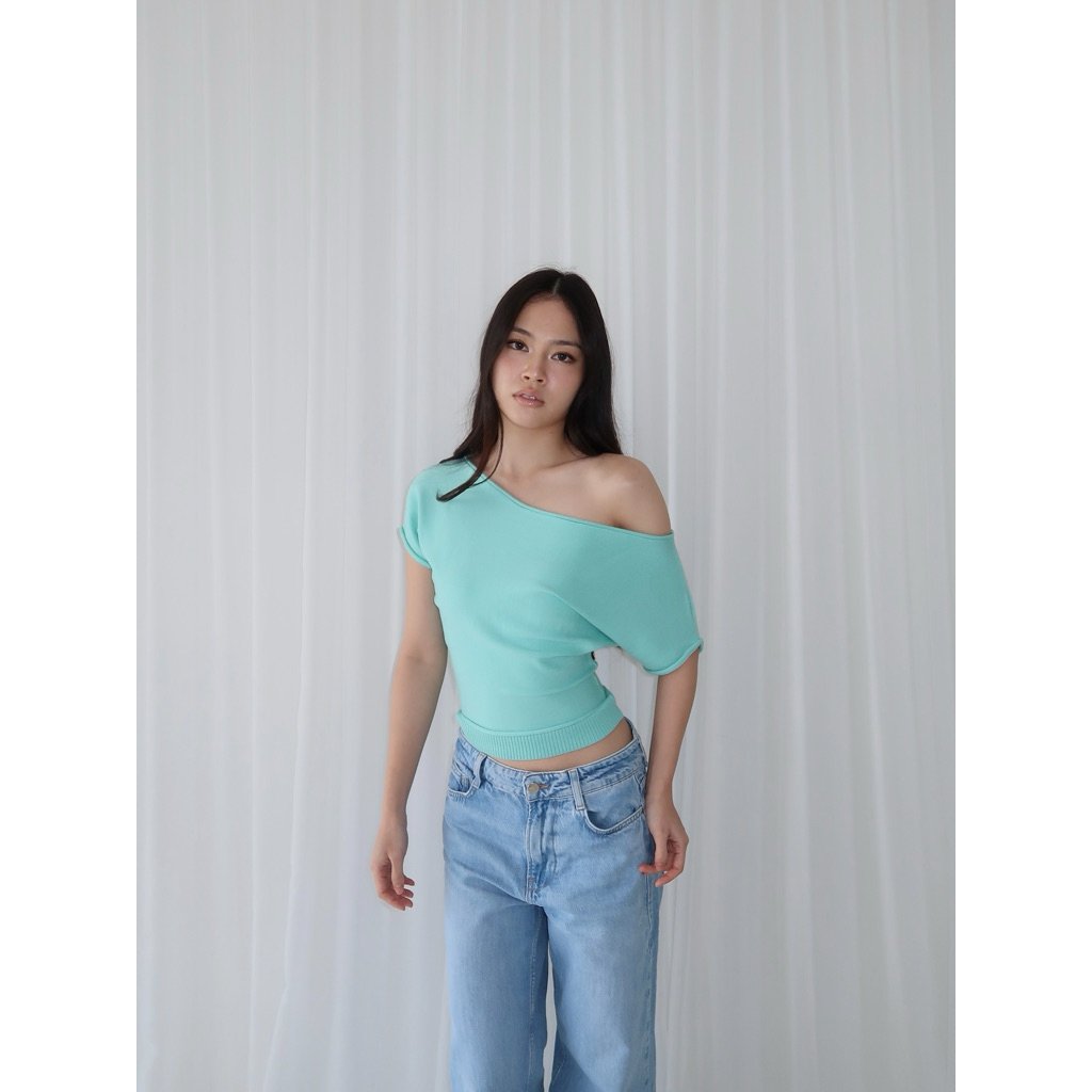 BOATNECK KNIT TOP l NUDETHELABEL - Image 3