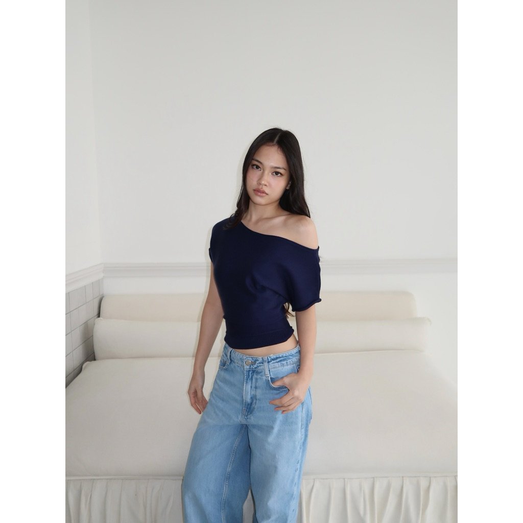 BOATNECK KNIT TOP l NUDETHELABEL - Image 4