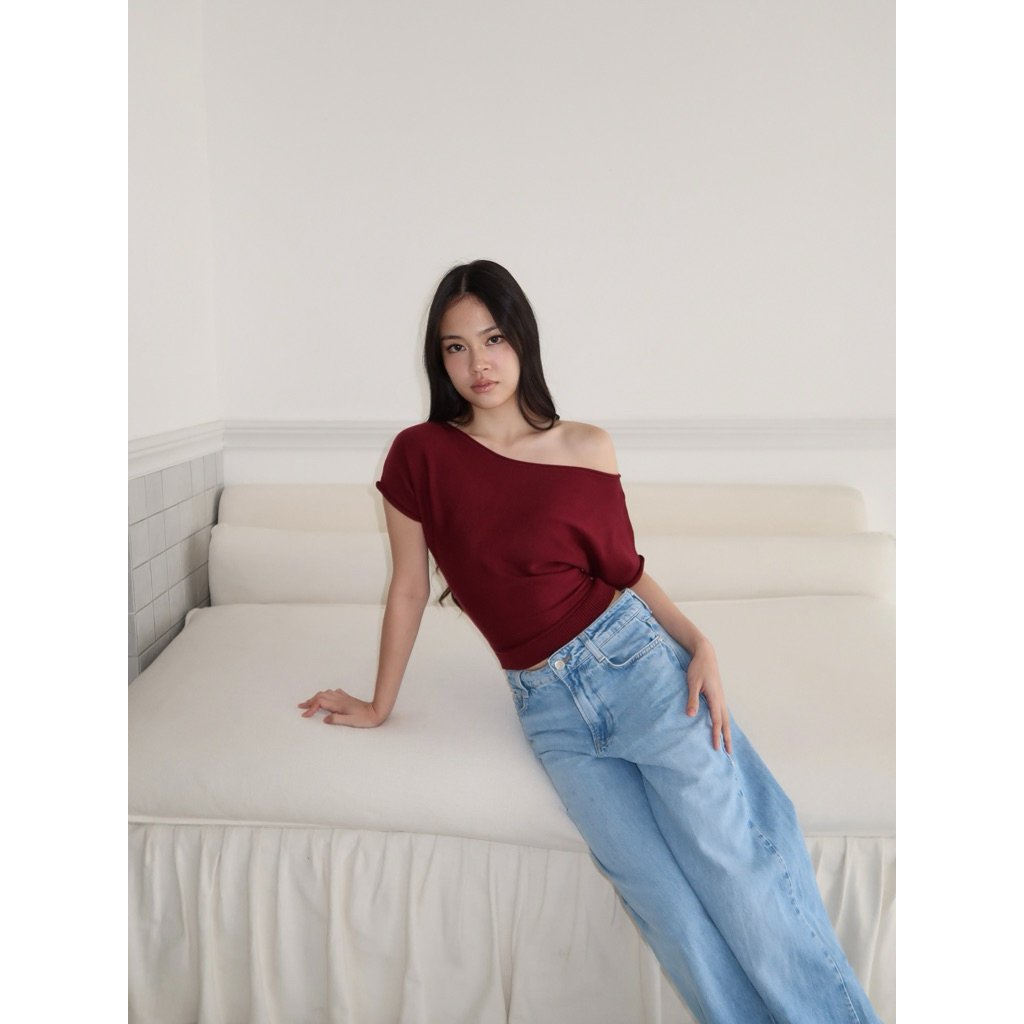 BOATNECK KNIT TOP l NUDETHELABEL - Image 5