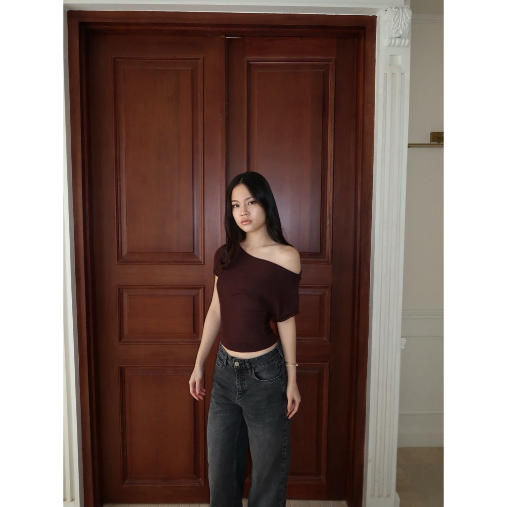 BOATNECK KNIT TOP l NUDETHELABEL - Image 6