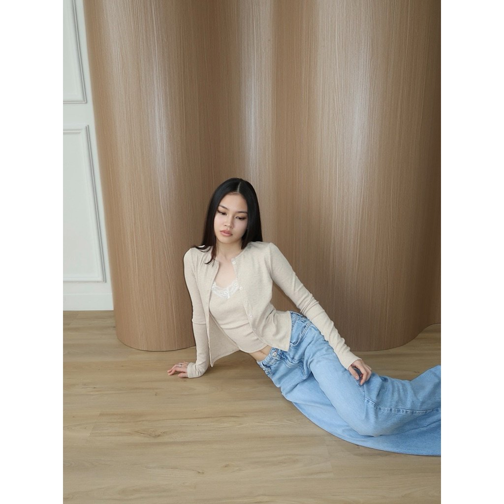 LACE KNIT CARDIGAN l NUDETHELABEL - Image 6