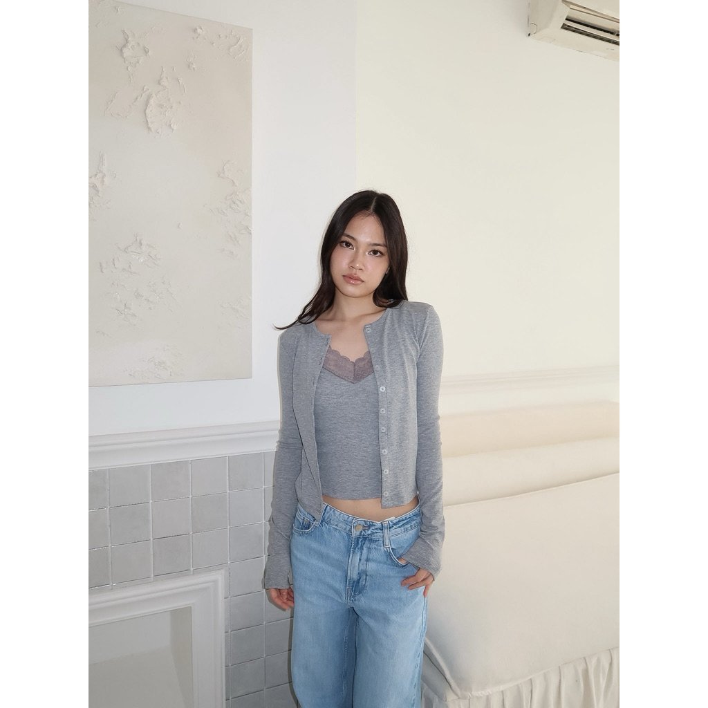 LACE KNIT CARDIGAN l NUDETHELABEL - Image 7