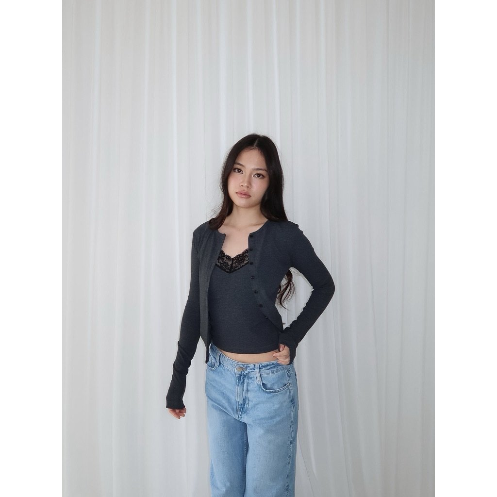LACE KNIT CARDIGAN l NUDETHELABEL - Image 8